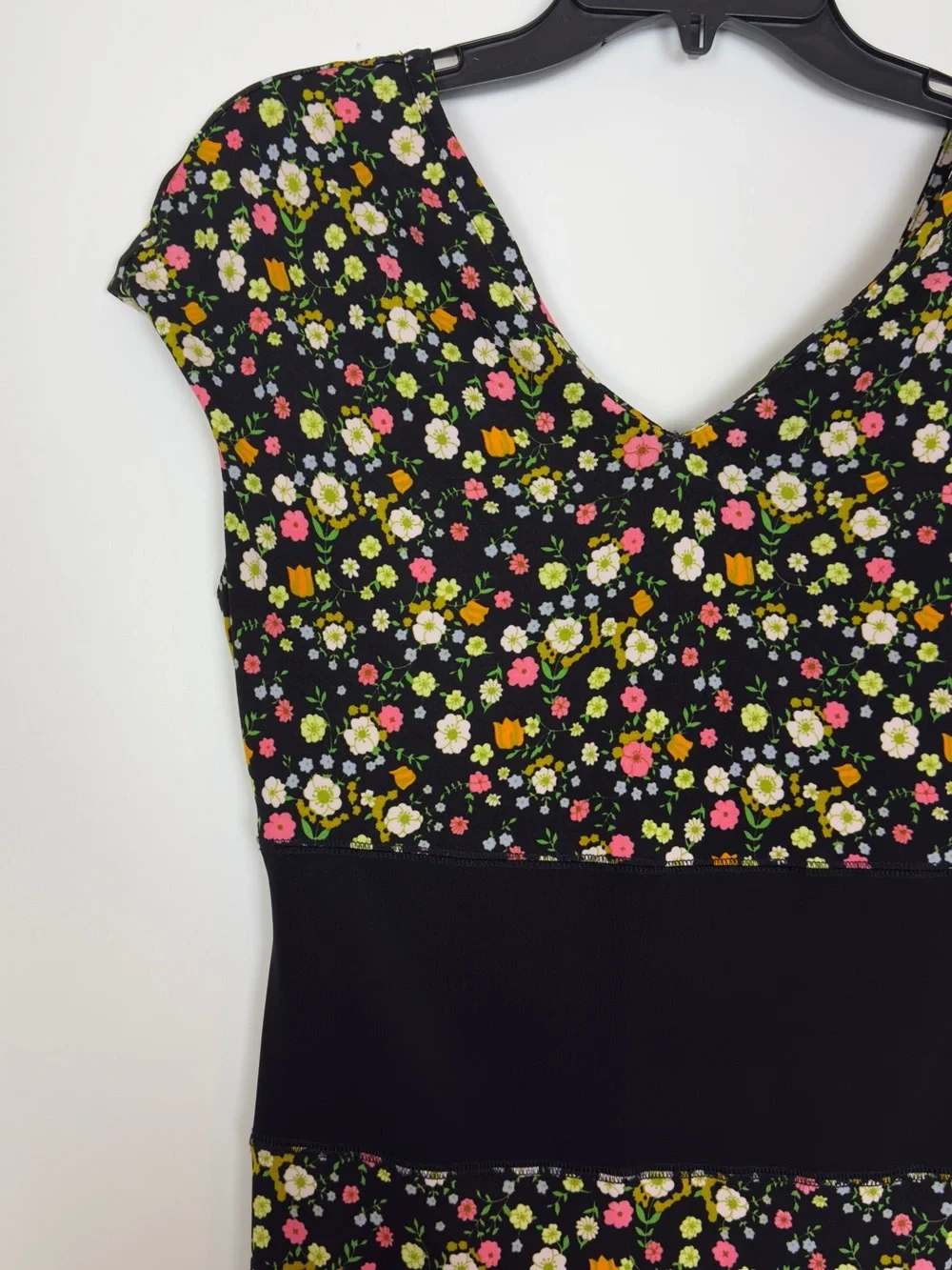 Tory Burch Juillet Vilette Ditsy Floral Midi Stretch Casual Dress Size Medium